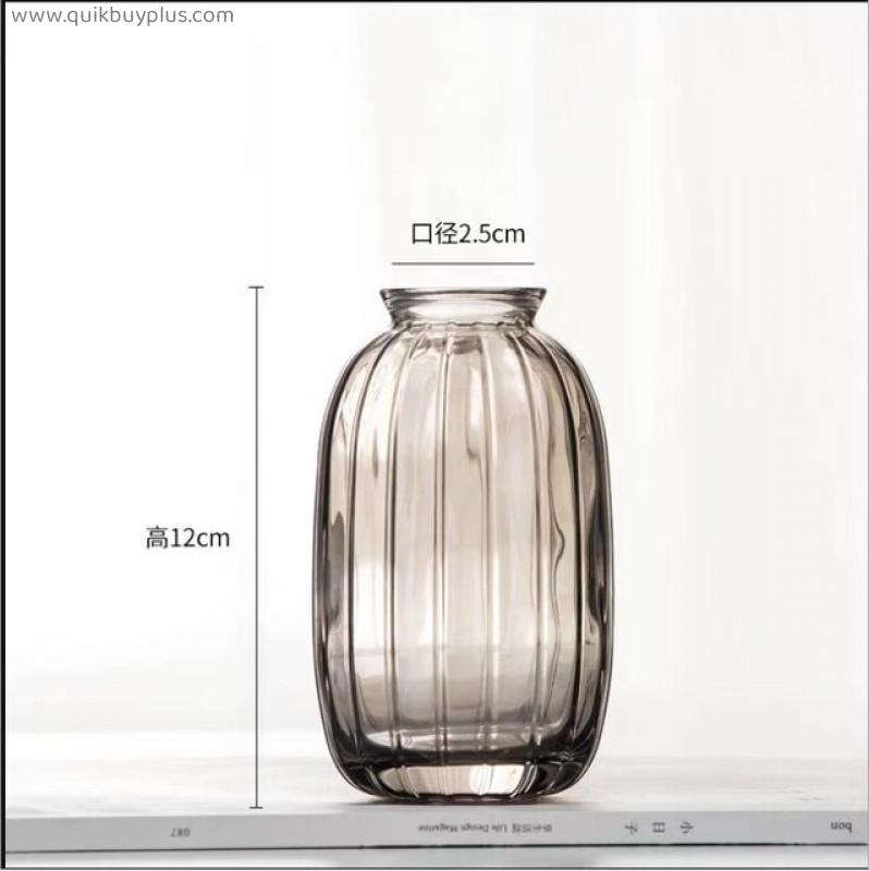 Vase Living Room Dried Flowers Glass Living Room Decoration Home Decoration Accessories Flower Vases for Homes