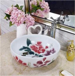 Vessel Sink with Faucet and Drain Combo 12