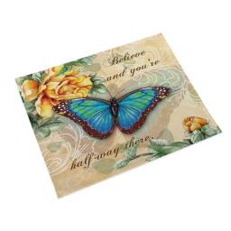 Vintage Butterfly Collection Cotton Linen Placemats Kitchen Table Placemats Placemats Kitchen Table Decorations