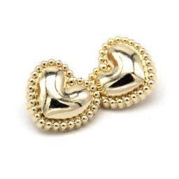 Vintage Heart Gold Metal Women Coat Buttons For Clothes Fashion Sweaters Dress Decorative Handmade DIY Accessories Wholesale