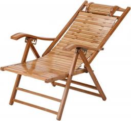 WALNUT Bamboo Recliner Folding Lazy Lunch Break Easy Chair Solid Wood Rocking Chair Balcony Home Leisure Nap Chair For The Elderly