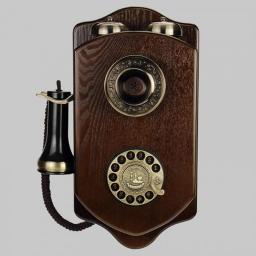 WUDAXIAN Wall-mounted Vintage Landline Telephone, Old Fashion Retro Rotary Dial Decor Phone For Calling And Home Office, Speaker Function