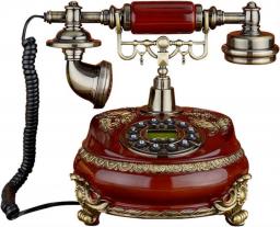 WUDAXIAN Old Phone Retro Decorative Phone, Vintage Telephone Decor Artist Antique Phone, Cafe Bar Window Decor Model Home Desk Decoration