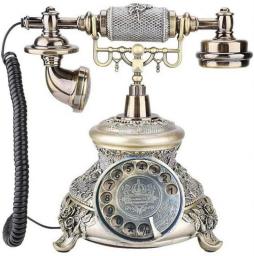 WUDAXIAN Old Phone Vintage Landline, European Style Old Fashion Resin Retro Decor Phone For Calling And Home Office Hotel Decor
