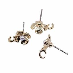WYSIWYG 10pcs 38 Styls High Quality KC Gold Color Earrings Pins Earring Connectors Earring Making Findings Accessories