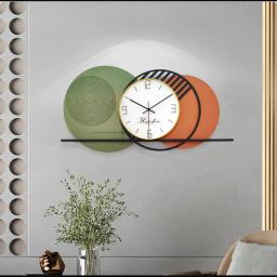 Wall Clocks For Living Room Decor, Big Decorative Wall Clocks Battery Operated For Bedroom Kitchen Office Home, Large Unique Metal Wall Clock, Silent Wall Clock Non Ticking