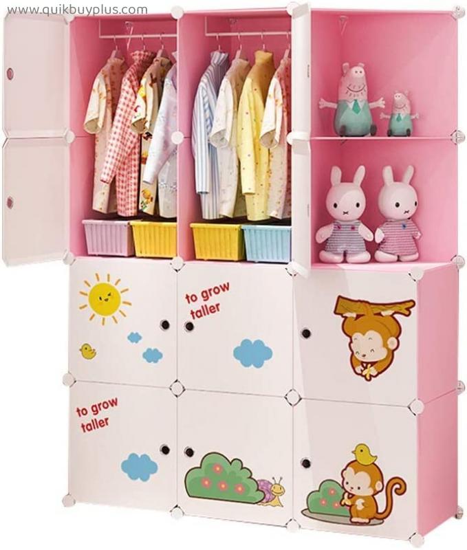 Wardrobe Drawer Storage Cabinet Baby Child Cabinet Simple Storage Plastic Household Finishing Toy Baby Storage Cabinet FANJIANI (Color : Blue)