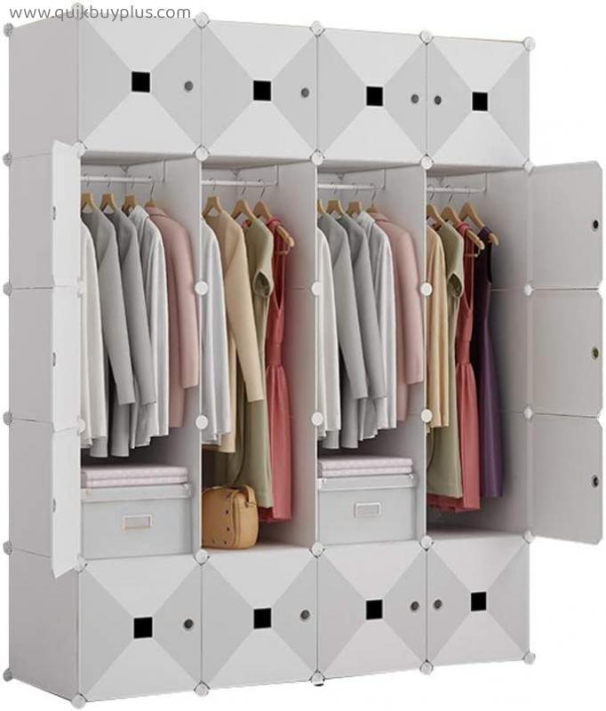 Wardrobe Simple Assembly Plastic Fabric Rental Bedroom Detachable Toy Cabinet Home Storage Cabinet FANJIANI