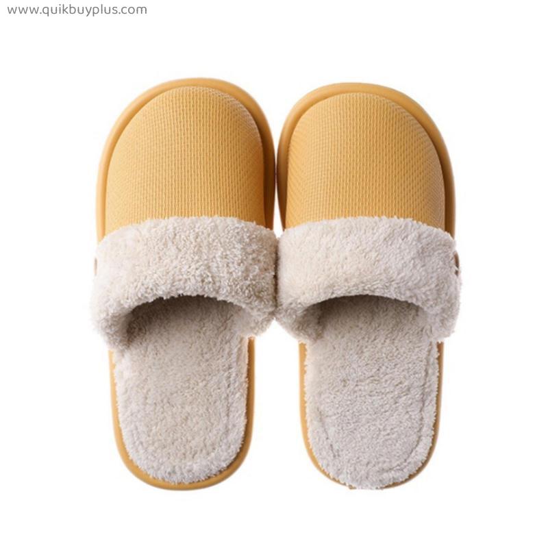 Warm Home flat slippers Lightweight soft comfortable winter slippers Women cotton shoes Indoor slippers