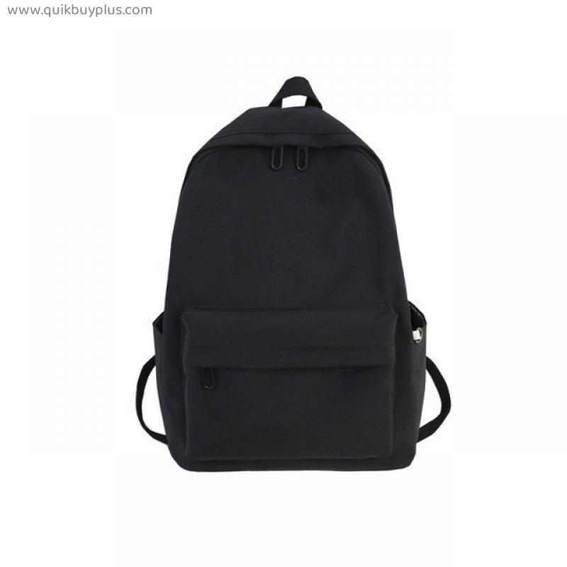 Waterproof Backpack Women  Solid Women Shoulder Bag Black School Bag For Teenage Girl Children Backpacks Travel Bag
