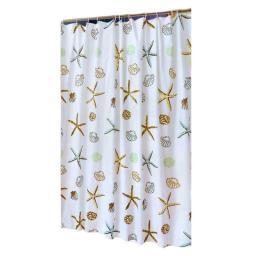 Waterproof Shower Curtains Home Decoration Sea Biological Pattern Bathroom Curtains Eco-Friendly Polyester Fabric Bath Curtain