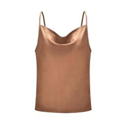 White Basic Women Silk Satin Tops Vest Summer Sexy Camis Tank For Ladies Strappy Camisole Top Shirts Fairy