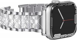 Wingle Bling Strap Compatible With Apple Watch Series 7 Strap 41mm 45mm,Women Bracelet Stainless Steel Strap Replacement Band For IWatch 41mm 45mm 40mm 44mm 38mm 42mm Series 7,SE,Series 6/5/4/3/2/1