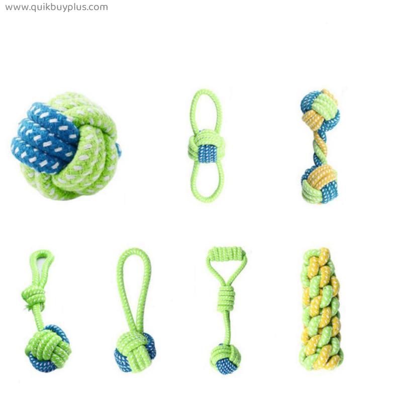 Winvacco Pet Dog Toys Interactive Cotton Rope Mini Dog Toys Toothbrush Chew Toys
