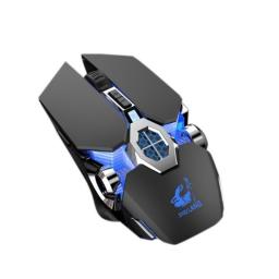 Wireless Mouse 2.4GHz Rechargeable 3-Speed Adjustable 2400DPI Luminous Silent Gaming Mouse for PC Laptop