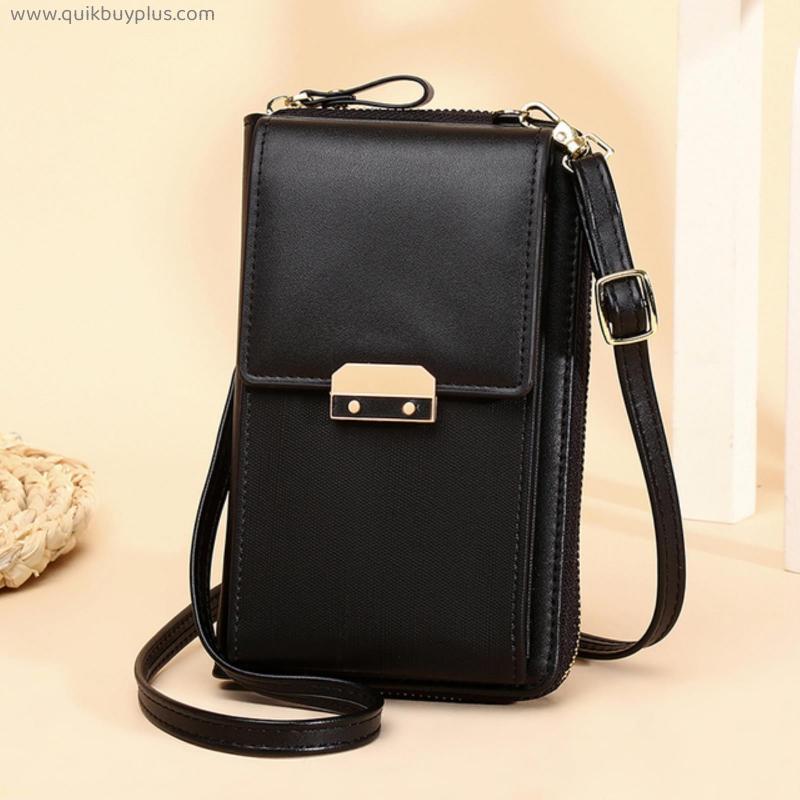 Women's Messenger Bag Mobile Phone Shoulder Wallet Small PU Leather Crossbody Hang Bags For Ladies Card Holder Coin Purse Female