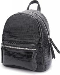 Women's Backpack Purse,Fashion Crocodile Pattern Shoulder Bag Satchel Handbags,Travel Bags Daypacks Bookbag for Ladies Girls (Color : Black)