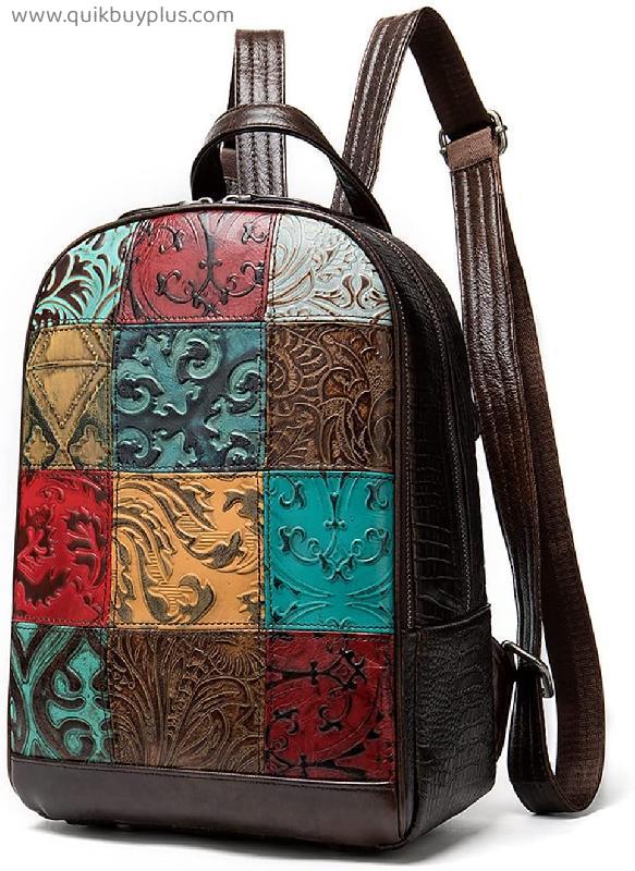 Women's Backpack Purse,Large-Capacity Leather Shoulder Bag Satchel Fashion Casual Handbags Satchel Handbags,Travel Bags Bookbag for Ladies Girls (Color : Brown)