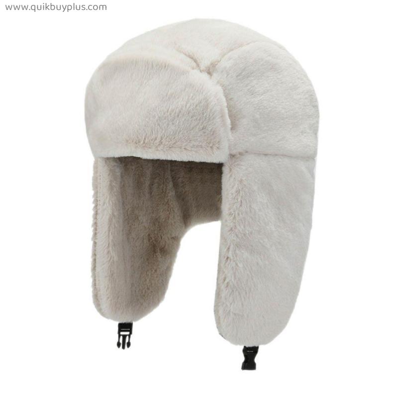 Women's Hat Outdoor Riding Warm Ear Protection Sun Hat Fleece Winter Riding Cap