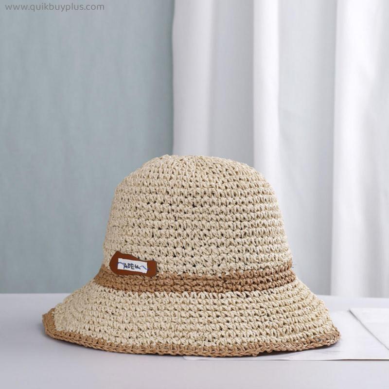 Women's summer beach hats men's hats straw hats women's sun hats sun protection baby hats golf hats women's hats