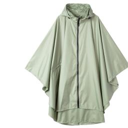 Women Fashion Windproof Rainproof Hooded Poncho Hiking Outdoor Raincoat