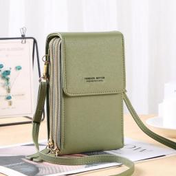 Women Handbags Touch Screen Mobile Phone Bags Female Crossbody Purse Soft Leather Bag Ladies Wallet 2022 Trend Bolsa Feminina