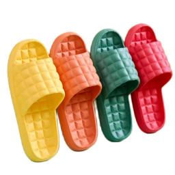 Women Indoor Home Slippers Summer Soft Comfortable Non-slip Flip Flops Bath Slippers Couple Family Flat Shoes Sandals