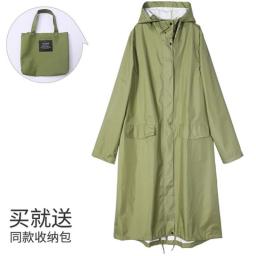 Women New Stylish Long Raincoat Waterproof Rain Jacket  With Hood