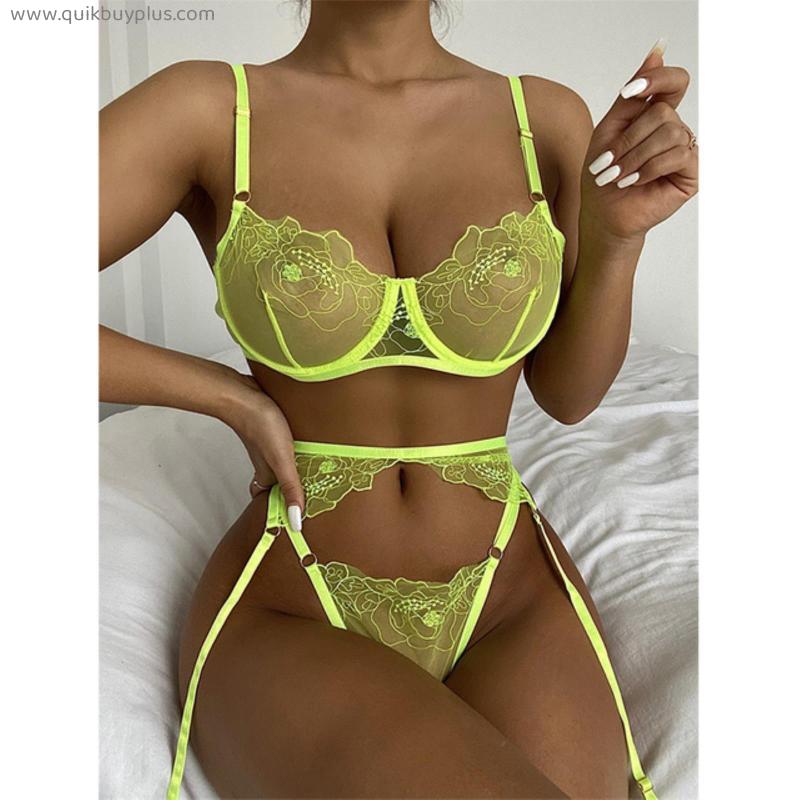 Women Plus Size Sexy Lingerie Erotic Lace Transparent Babydoll Fashion Underwear Set Hot Exotic Temptation Sexy Costume For Sex