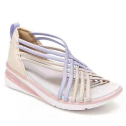 Women Sandals 2022 Summer Sandals Casual Wedges Shoes For Women Soft Heels Chaussure Femme Mix Color Heel Shoes Summer Footwear