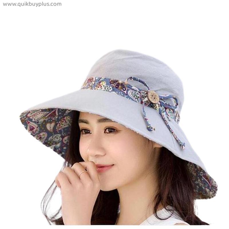 Women Sun hat Summer Hat Folding Sunscreen Anti-uv big Summer Biking Beach Hat Fashion Sun hat