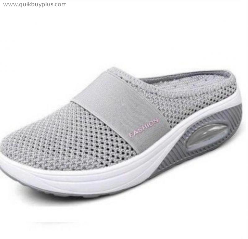 Women Wedge Slippers Premium Slippers Vintage Anti-slip Casual Female Platform Retro Shoes Plus Size Orthopedic Diabetic Sandals