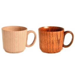 Wood Coffee Mugs Wooden Water Cups Primitive Log Color Natural Wood Coffee Tea Cups Beer Juice Milk Mugs Wooden Material