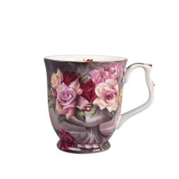 Wourmth High Bone Porcelain Elegant Coffee Mugs European Milk Tea Cups With Gold Rim Cups High Quality Ceramic Drinkware 260ML