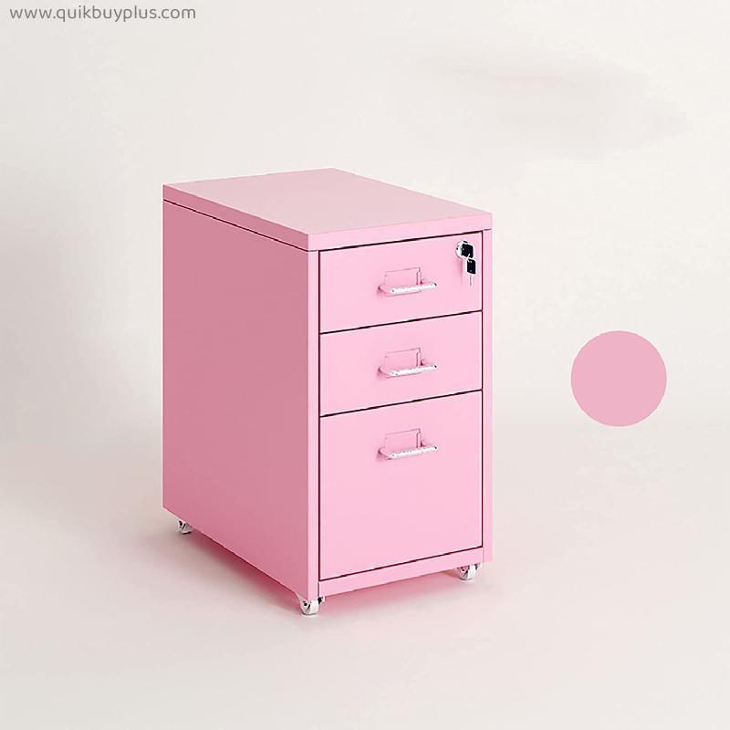 XIAOPENG Movable Filing Cabinet, 3/5 Drawers Office File Storage Unit Cabinet for Office Bedroom Living room