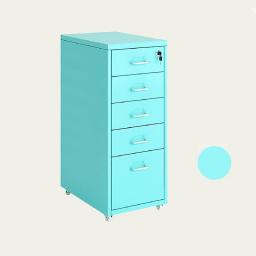 XIAOPENG Movable Filing Cabinet with Lock, Office File Storage Unit Cabinet with 5 Drawers, for Office and Hoom