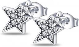 XKUN Earring 925 Sterling Silver Shiny Weighing Star Stud For Women Earrings Jewelry-Default