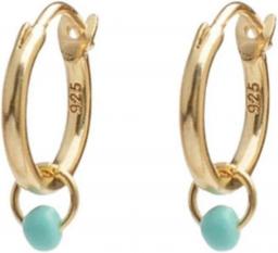 XKUN Earring Earrings 925 Sterling Silver Candy Colors Bead Pendant Hoop Earring For Women Girls Jewelry
