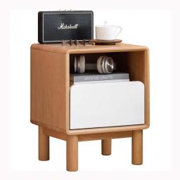XXCCHH Bedside Cabinet Bedside Table, 2-Tier Nightstand With Drawer, Wood Side Table For Small Spaces, Stable Load-bearing, Anti-fall Design For Bedroom