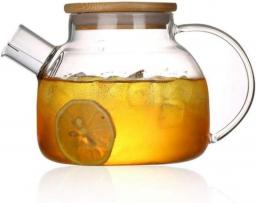 YANRUI Teapot 1lbig Transparent Borosilicate Glass Teapot Heat-Resistant Large Clear Tea Pot Flower Tea Puer Kettle Office Home Tool 1yess