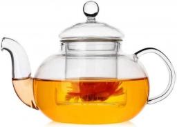 YANRUI Teapot Cast Iron Teapot Heat Resistant Tea Kettle with Removable Filter Clear Thicken Glass Tea Strainers for Loose Leaf Tea Blooming Tea Tea Accessories (Size : 800ml)