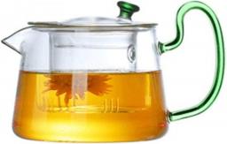 YANRUI Teapot High-Capacity Household Glass Teapot with Leaking Filter Flower Teapot High Temperature Resistant Glass Teapot (Color : C)