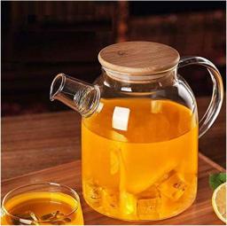 YANRUI Teapot Teapot Tea Sets Glass High Temperature Resistant ese Style Hammer Glass with Filter Transparent Large Bubble Household