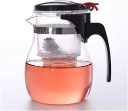 YANRUI Teapot Transparent Glass Teapot Heat-Resistant Thickened Large-Capacity Glass Teapot Full Filter Tea Set