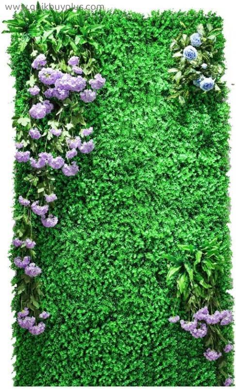 YANXIAOPING Artificial Flowers Faux Greenery Privacy Screens Hedge Backdrop Plastic Garden Fake Fence Wall Decoration (Size : 1m²)
