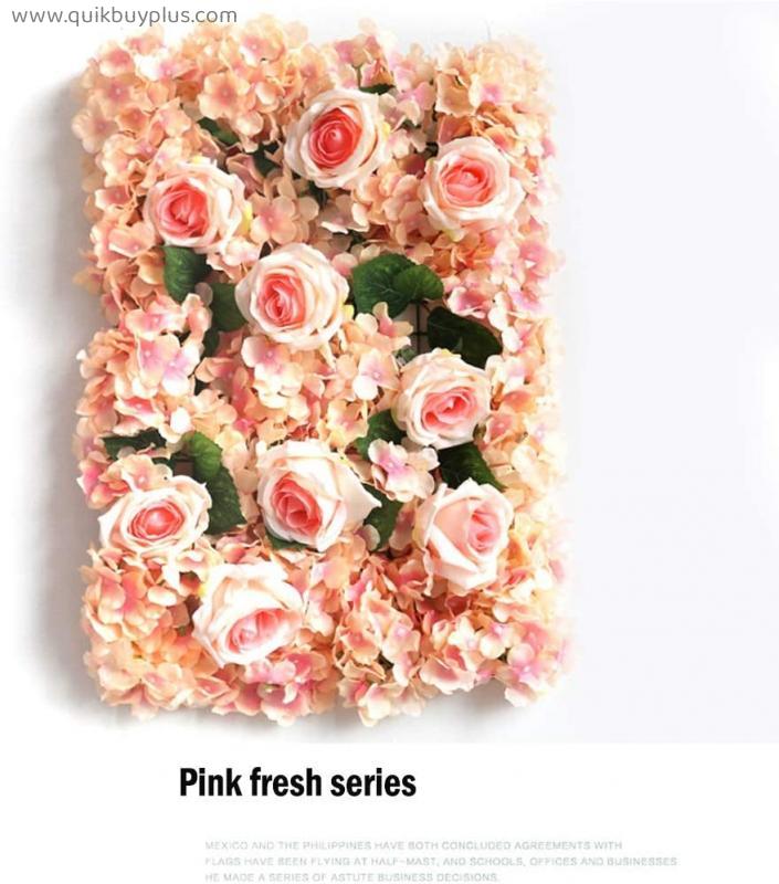 YANXIAOPING Artificial Flowers RosesRealistic Fake Roses Background Decoration（60cm40cm） (Color : Pink and Fresh Series, Size : 8pack)