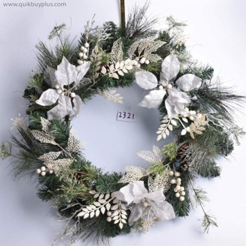 YANXIAOPING Christmas Ornament Different Christmas Wreath The mall Hotel Scene Decoration Arranging Garlands Multiple Choices (Color : B, Size : 80×80×20cm)