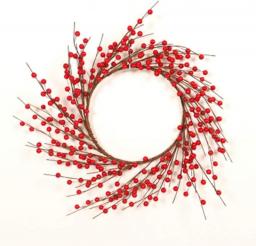YANXIAOPING Christmas Wreath with Red Berries Amazing Christmas Ornament for Thanksgiving 50cm