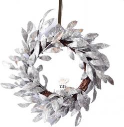 YANXIAOPING Winter Wreath Christmas Ornament Two Decorations For Weddings Party Thanksgiving (Color : A, Size : 30cm)