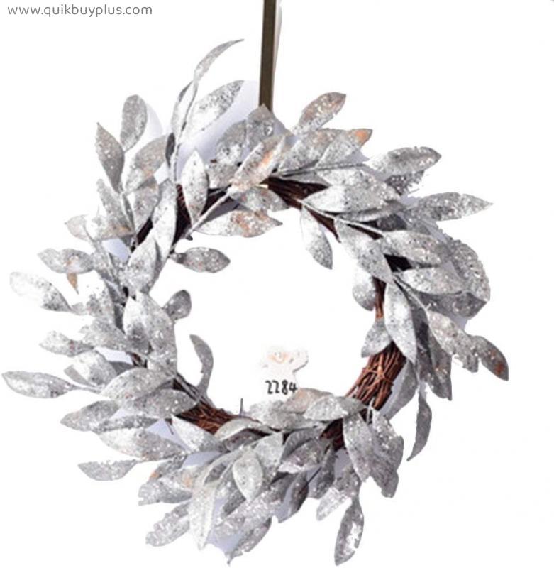 YANXIAOPING Winter Wreath Christmas Ornament Two Decorations for Weddings Party Thanksgiving (Color : A, Size : 30cm)